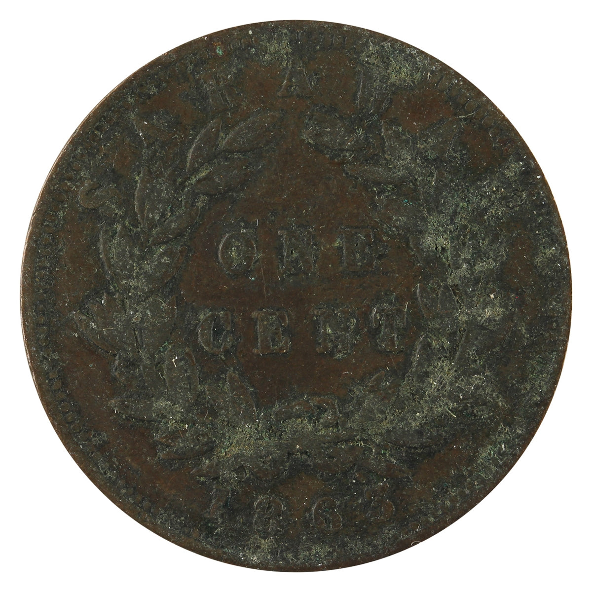 Sarawak 1863 Cent VF-EF (VF-30) $