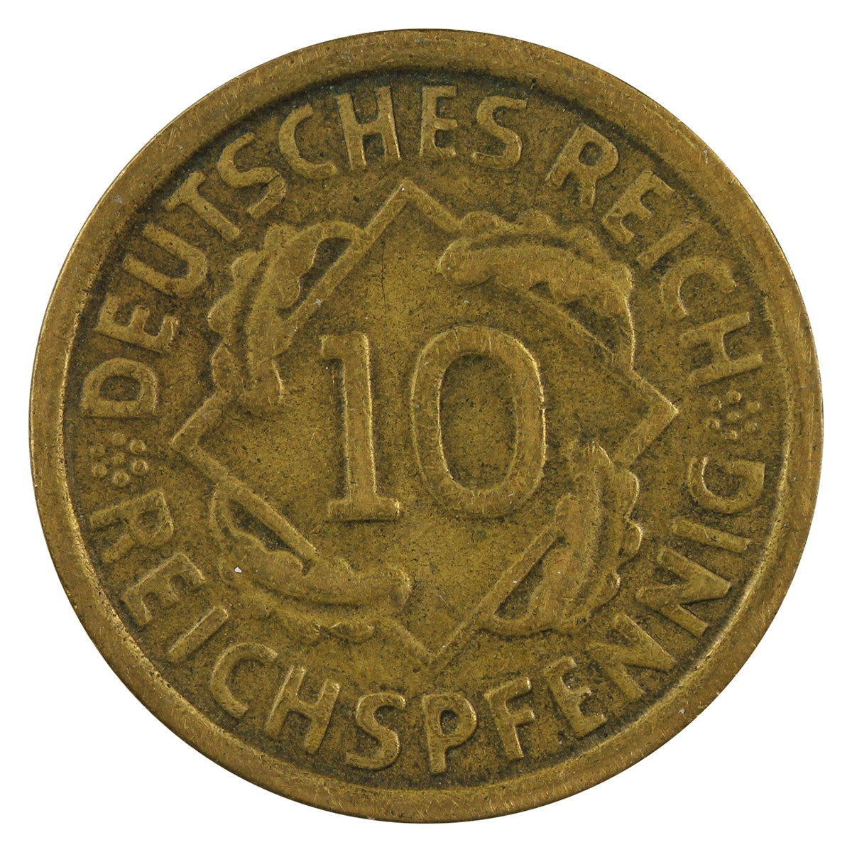 German Third Reich 1934E 10 Pfennig Fine (F-12)