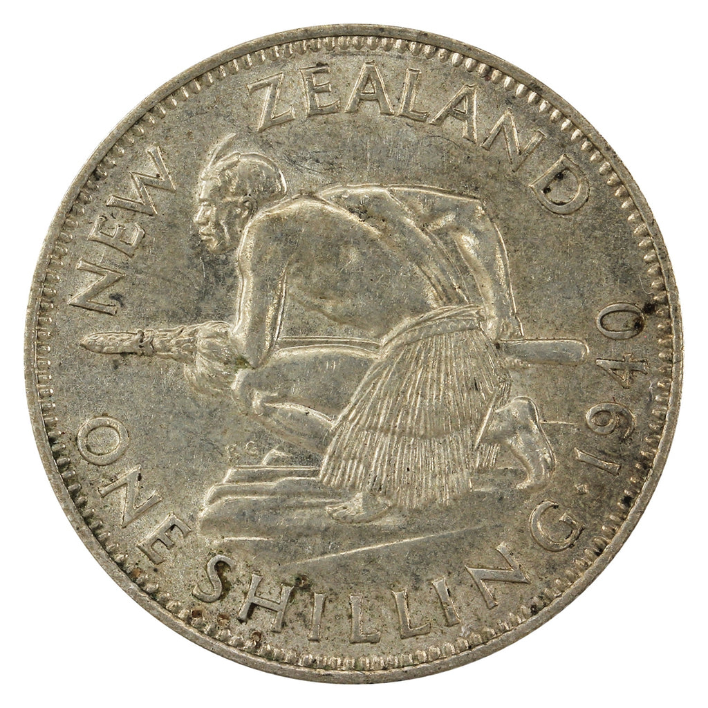 New Zealand 1940 Shilling EF-AU (EF-45)