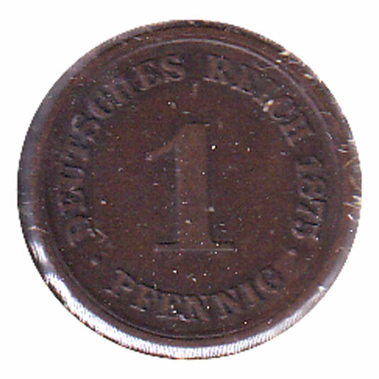 German Empire 1875E Pfennig Extra Fine (EF-40) $