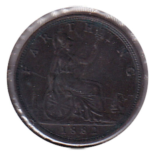 Great Britain 1882H Farthing EF-AU (EF-45) $