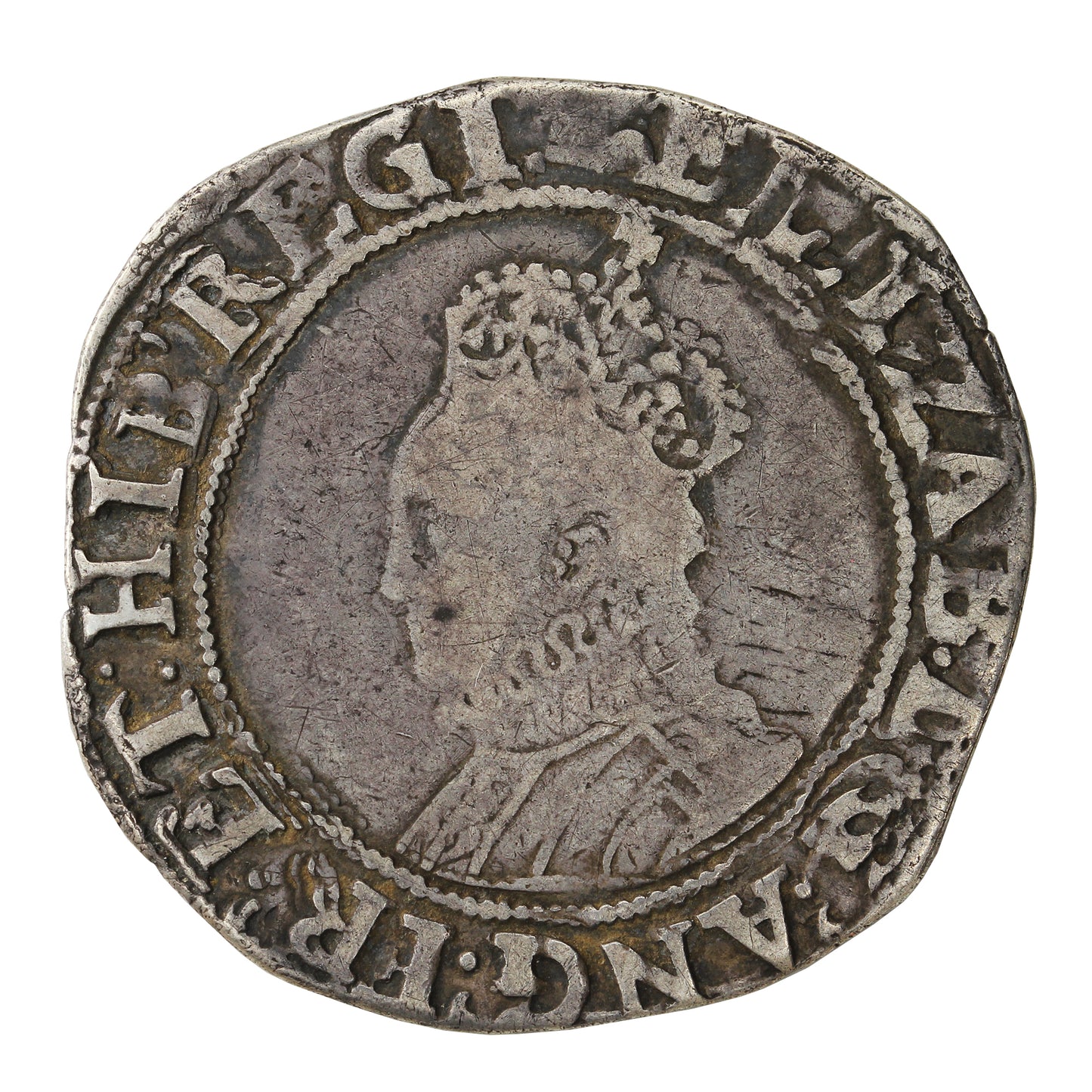 Great Britain 1560-61 Elizabeth I Shilling 2nd Issue Very Fine (VF-20) $