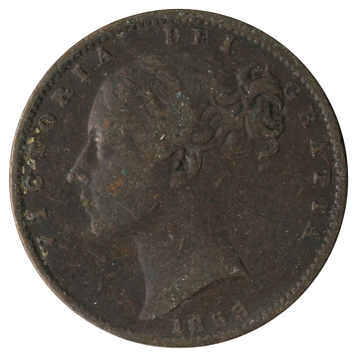 Great Britain 1853 Farthing Very Fine (VF-20)