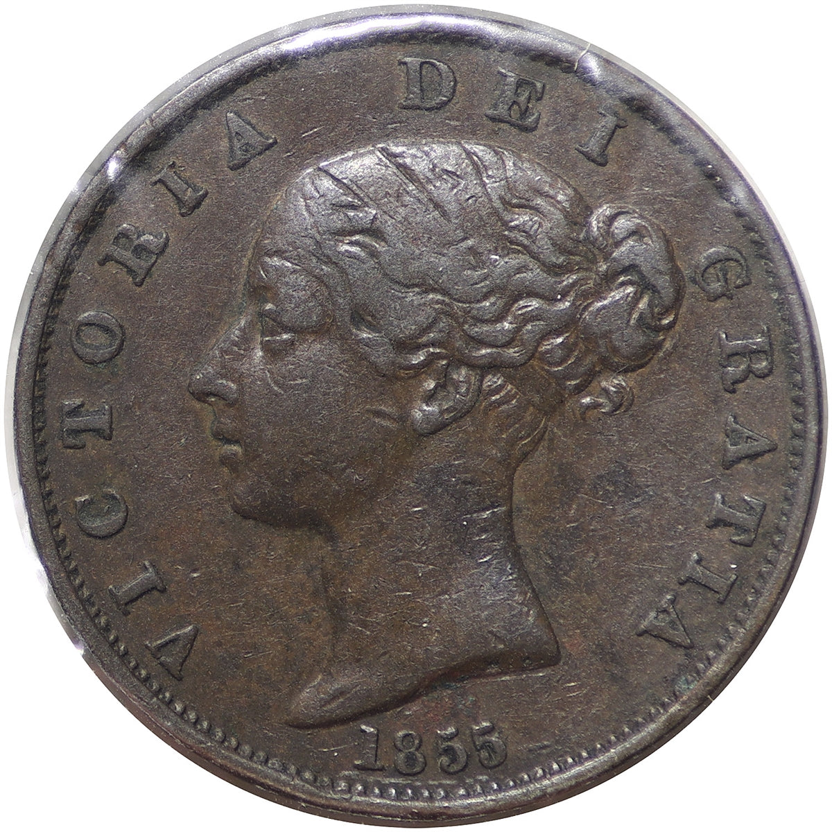 Great Britain 1855 1/2 Penny VF-EF (VF-30) $