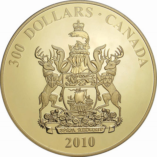 2010 Canada $300 14K New Brunswick Coat of Arms Gold Coin