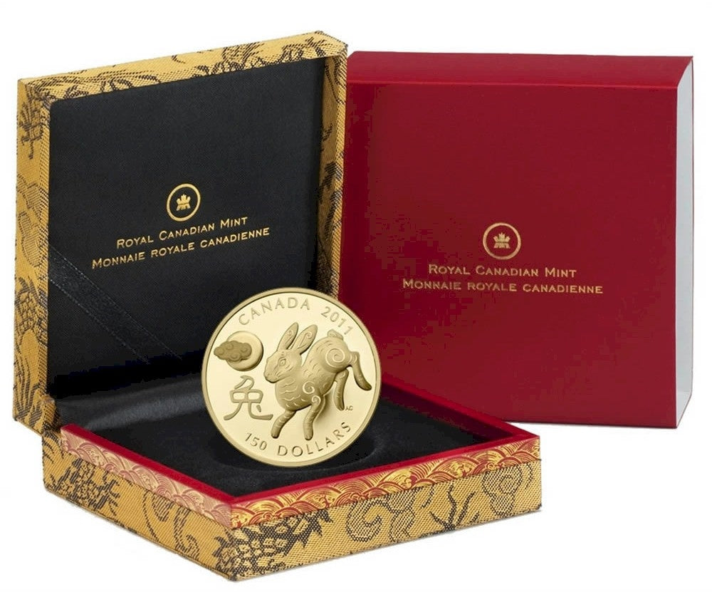 2011 Canada $150 Lunar Year of the Rabbit Lunar 18K Gold Coin