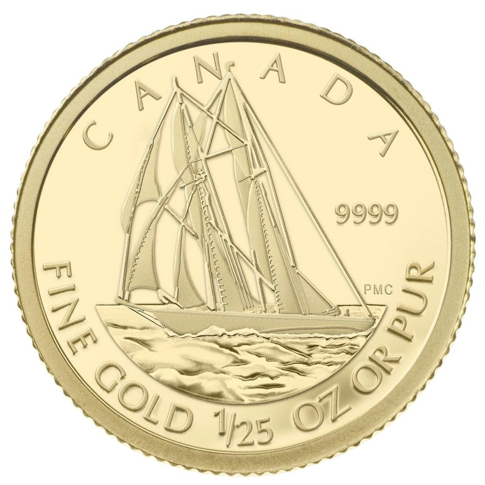 2012 Canada 50-cent The Bluenose 1/25oz. Fine Gold Coin (Tax Exempt)