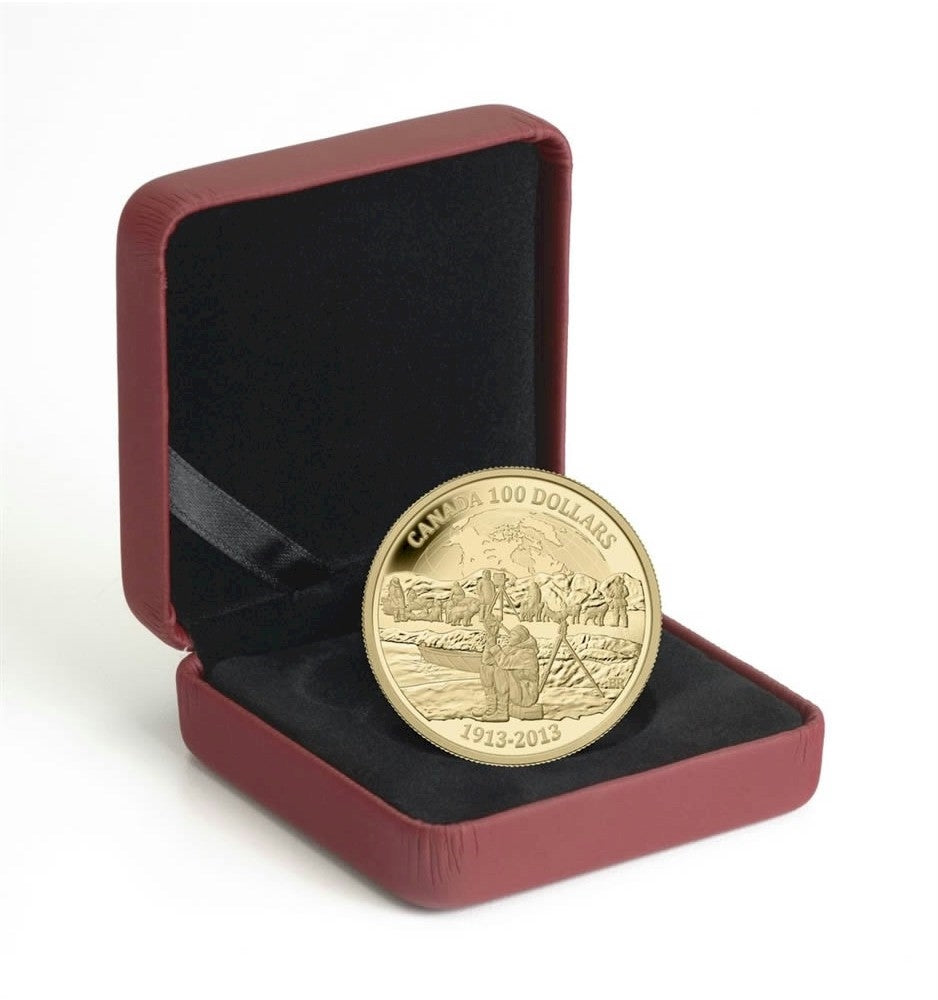 2013 Canada $100 100th Anniversary of the Arctic Expedition 14K Gold