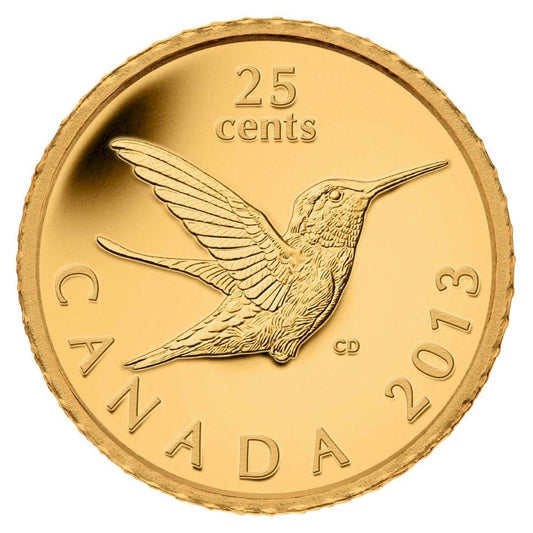 2013 Canada 25-cent Hummingbird 0.5g Pure Gold Coin (No Tax) - 122598