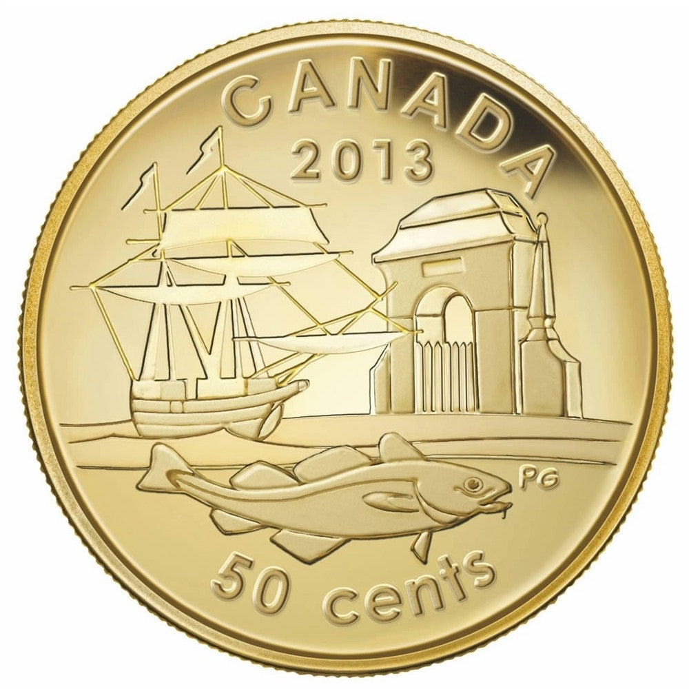 2013 Canada 50-cent 300th Anniversary of Louisbourg 1/25oz. Pure Gold (No Tax)