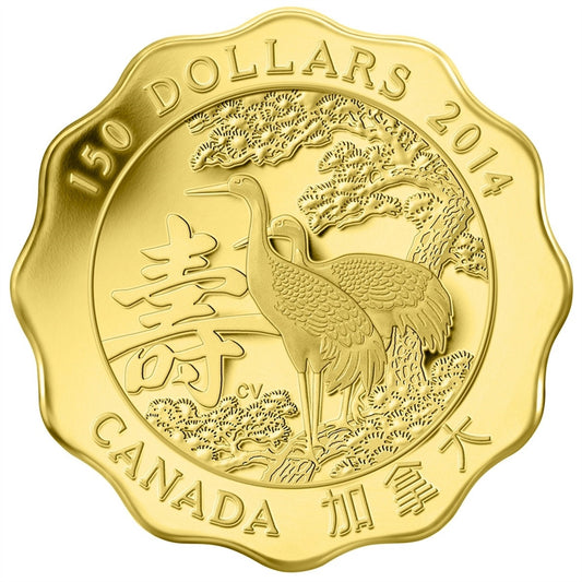 2014 Canada $150 Blessings of Longevity Pure Gold (No Tax)