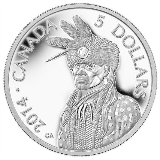 2014 Canada $5 1/10oz Portrait of Nanaboozhoo Platinum Coin (No Tax)  Outer Sleeve Slight Bend