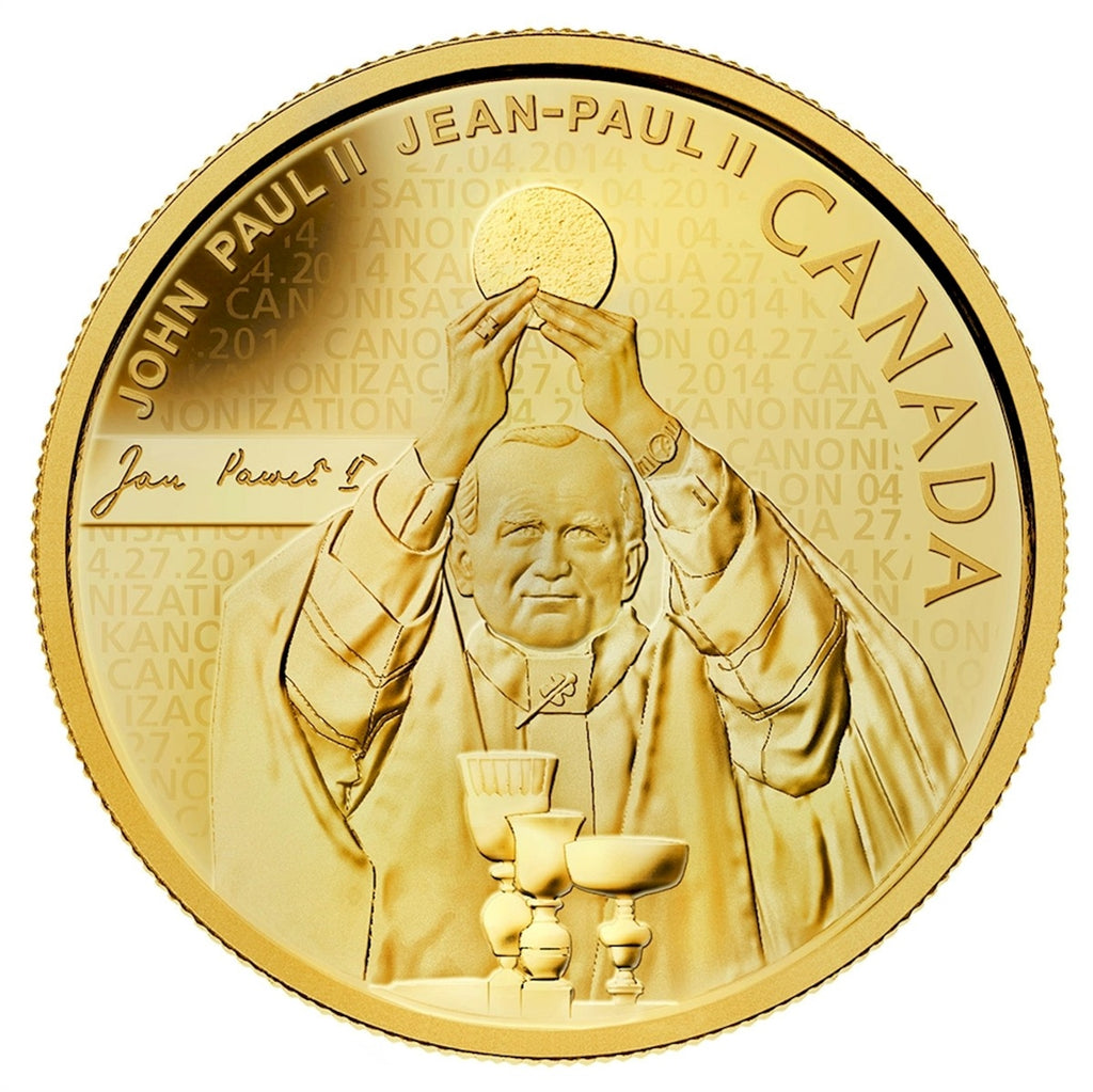 2014 Canada $25 Pope John Paul II Pure Gold Coin (TAX Exempt) - 132612