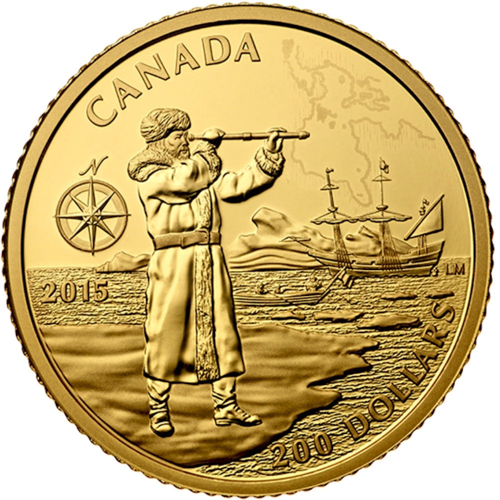 2015 $200 Great Canadian Explorers: Henry Hudson Gold (No Tax)