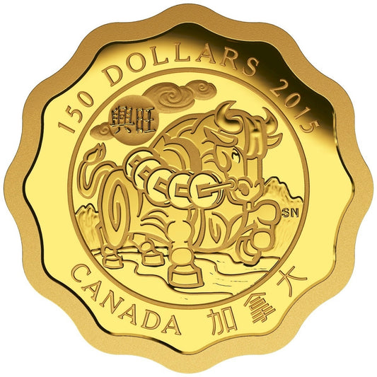 2015 Canada $150 Blessings of Prosperity Pure Gold Coin (No Tax)