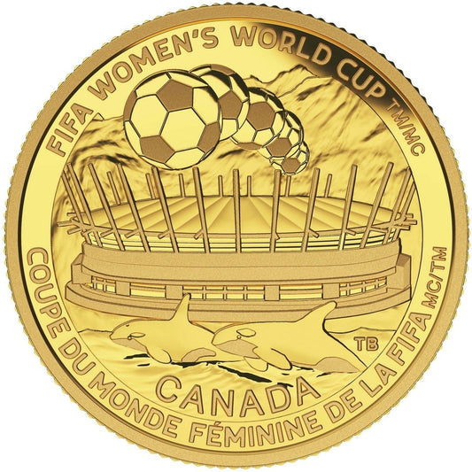 2015 Canada $75 FIFA Women's - Championship Game Pure Gold (NO Tax)