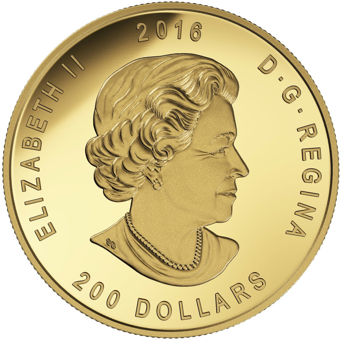 2016 Canada $200 Roaring Grizzly Bear Pure Gold Proof (No Tax) 148920