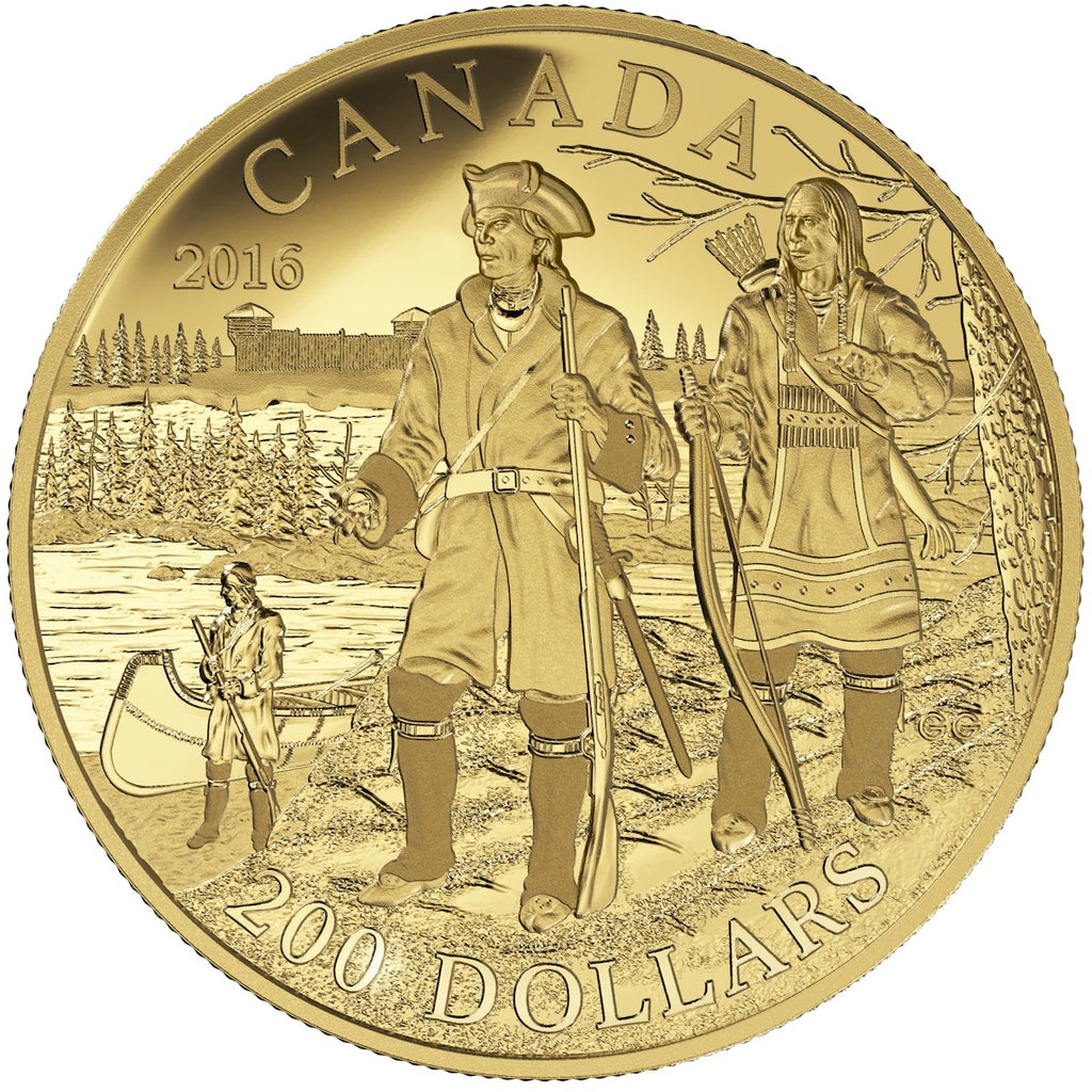 2016 $200 Canadian Explorers - Gaultier De La Verendrye Gold (No Tax)