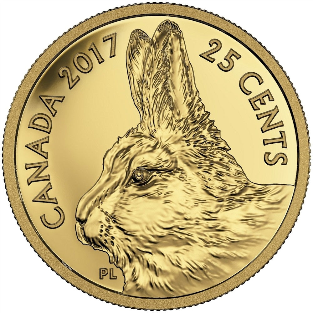 2017 Canada 25ct Traditional Arctic Hare: Predator VS Prey Gold (No Tax)