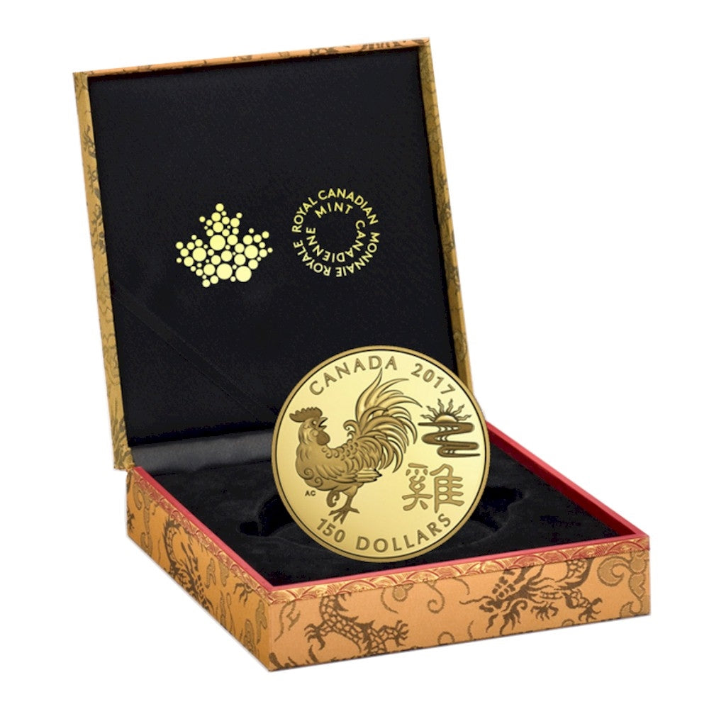 2017 Canada $150 Lunar Year of the Rooster 18K Gold Coin