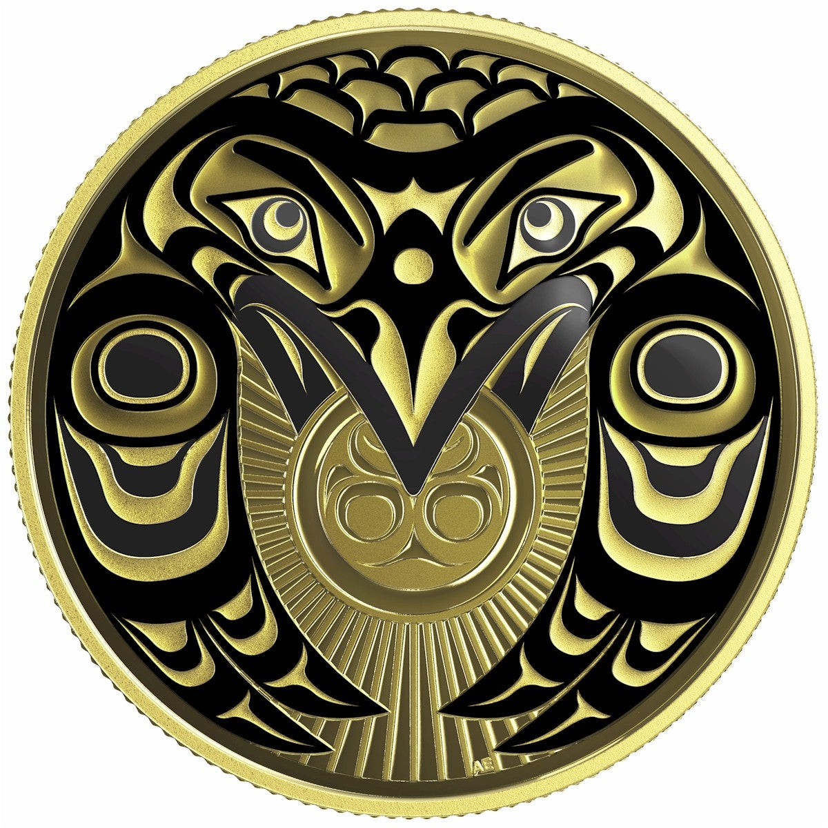 2017 Canada $100 Raven Brings the Light 14K Gold Coin