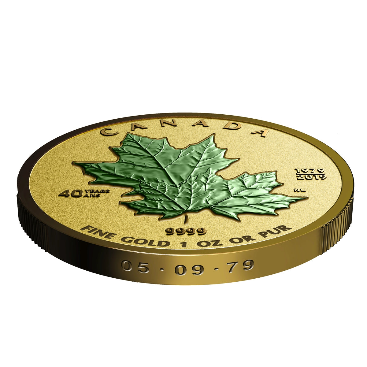 2019 Canada 40th Anniversary of the Gold Maple Leaf Pure Gold Fractional Set (No Tax)