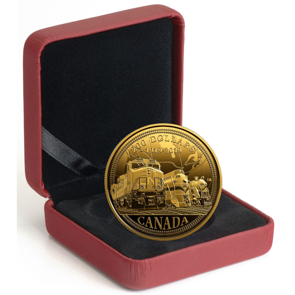 2019 Canada $200 100th Anniversary of CN Pure Gold (No Tax)