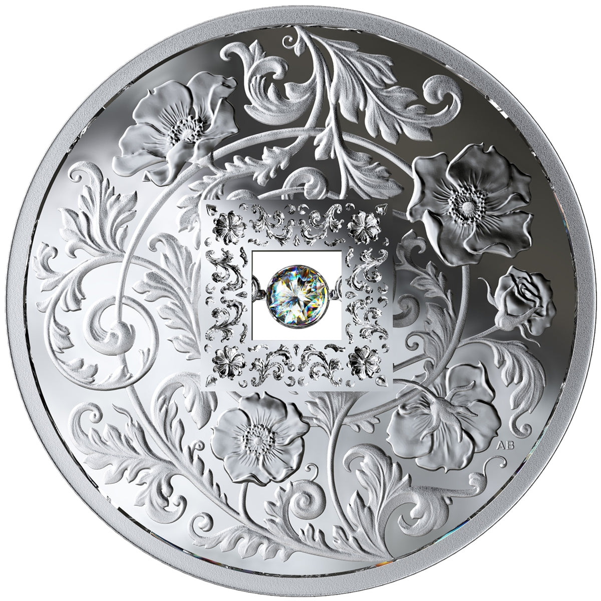 2019 Canada $20 Sparkle of the Heart Fine Silver with Diamond