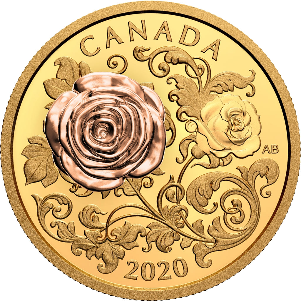 2020 Canada $200 The Queen Elizabeth Rose Pure Gold Coin