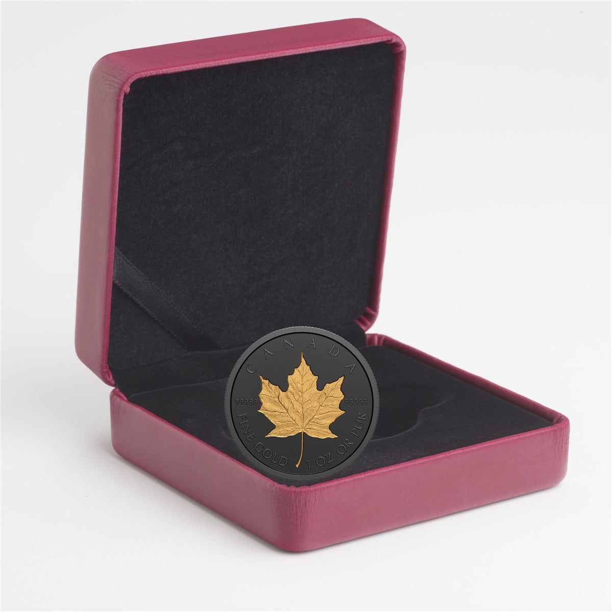 2020 Canada $200 Rhodium-Plated Incuse 1oz. Gold Maple Leaf (NO Tax)