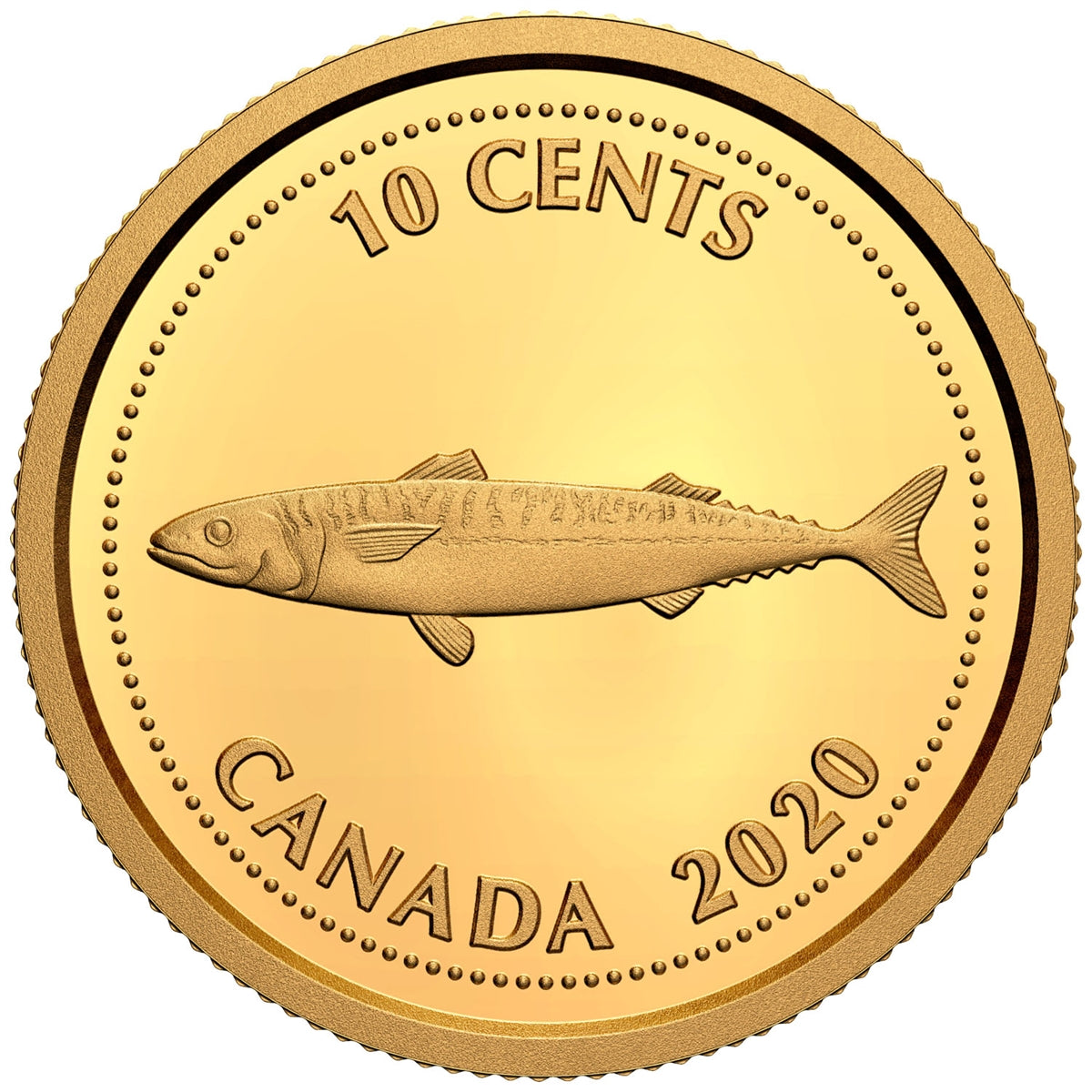 2020 Canada 1/10th oz. Tribute to Alex Colville: 1967 10-cent Pure Gold Coin (No Tax)