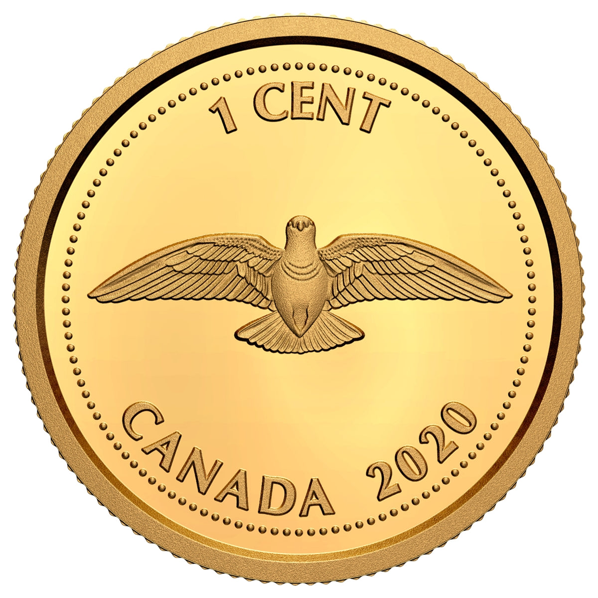 2020 Canada 1/10th oz. Tribute to Alex Colville: 1967 1-Cent Pure Gold Coin (No Tax)