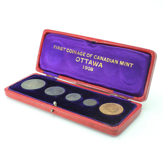 RARE 1908 Canada Specimen Set in Original Case - Only 1,000 Minted!