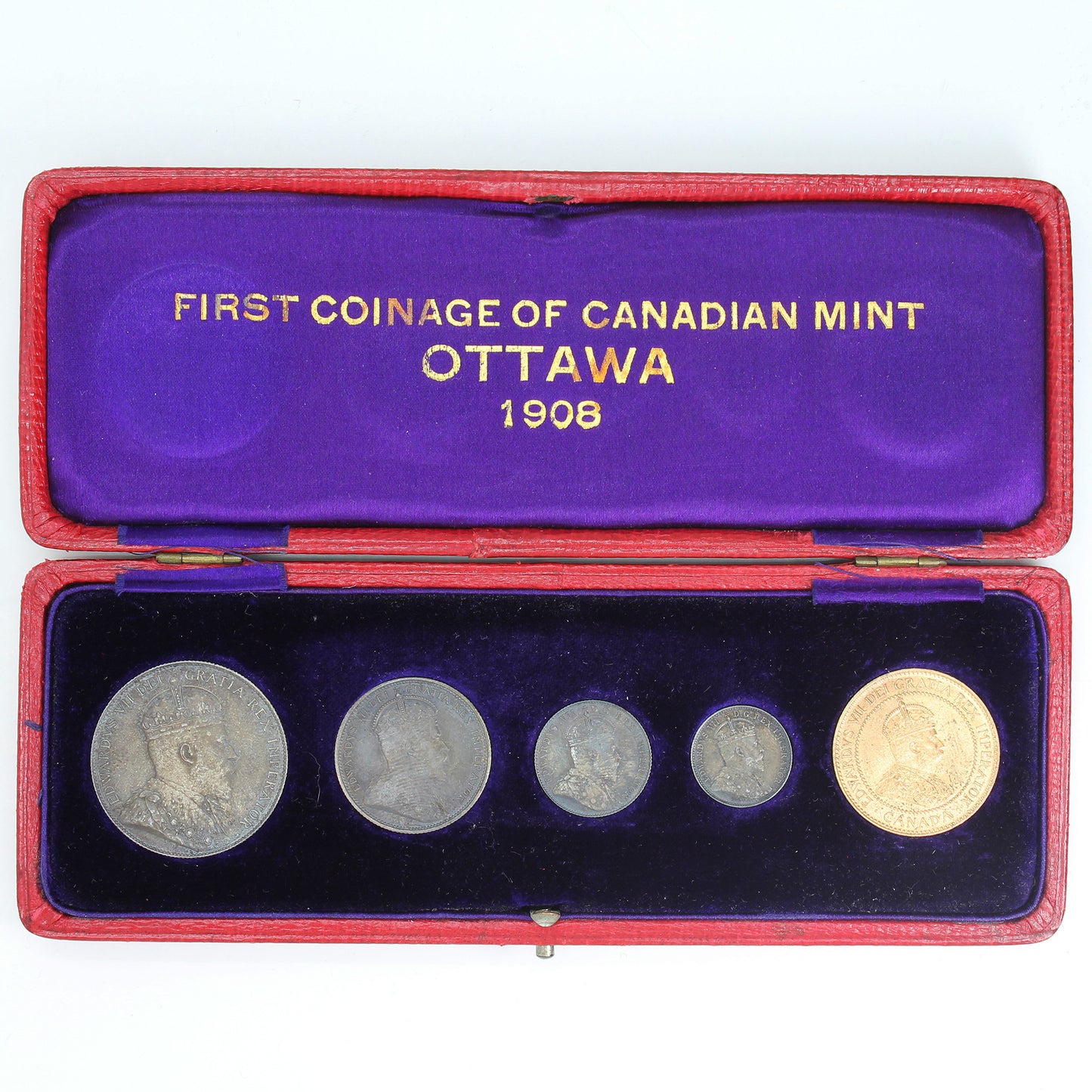 RARE 1908 Canada Specimen Set in Original Case - Only 1,000 Minted!