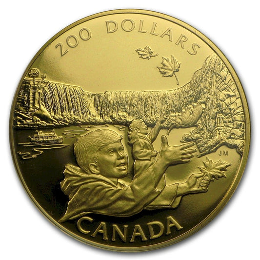 1992 Canada $200 Niagara Falls 22K Gold Coin