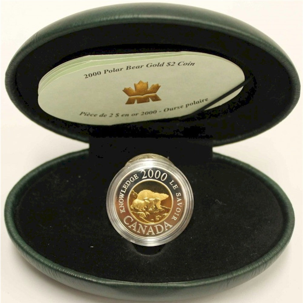 2000 Canada $2 Knowledge 22K Gold Coin