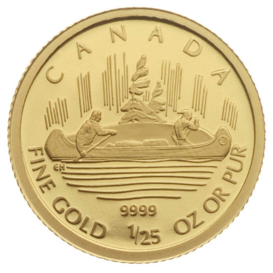 2005 Canada 50-cent Voyageur 1/25oz. Pure Gold Coin (TAX Exempt)