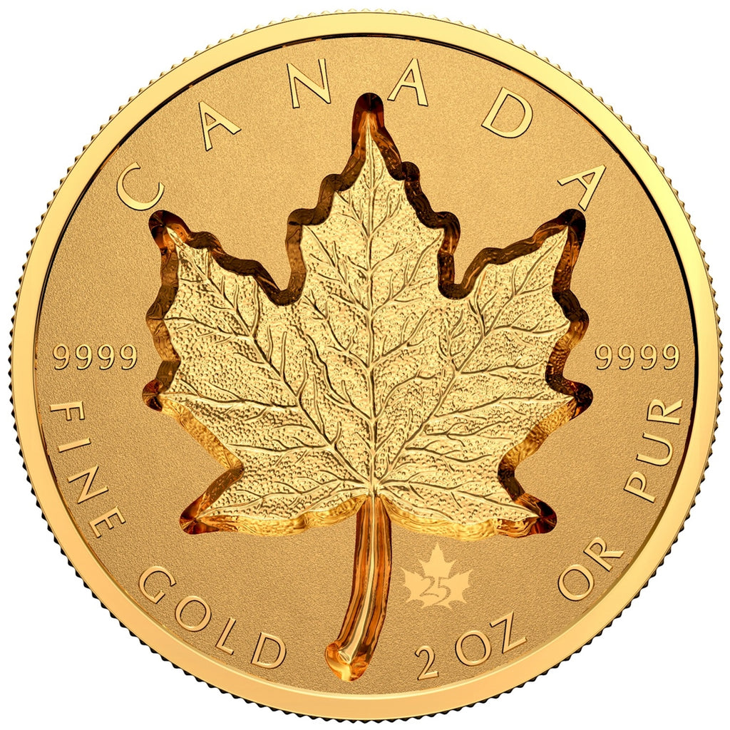 2021 Canada $200 Super Incuse 2oz. Pure Gold Maple Leaf (No Tax)