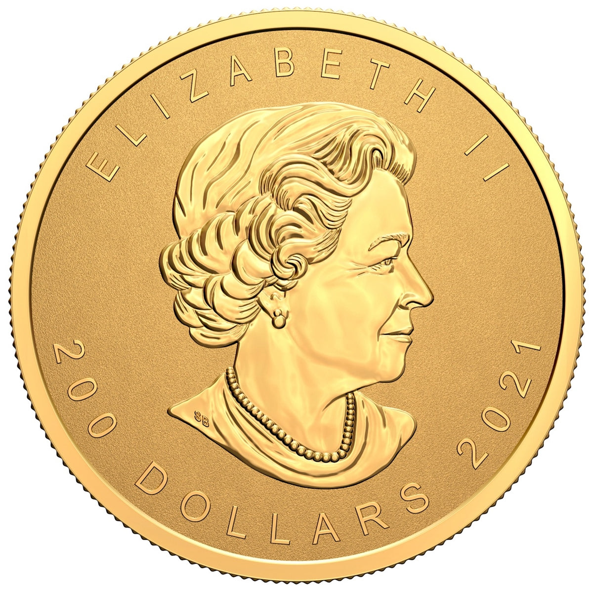 2021 Canada $200 Super Incuse 2oz. Pure Gold Maple Leaf (No Tax)