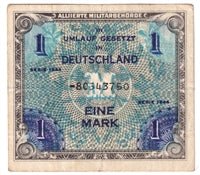 Germany 1944 1 Mark Note, Pick #192d, F