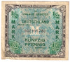 Germany 1944 1/2 Mark Note, Pick 191a, VF-EF