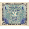 Germany 1944 1 Mark Note, Pick #192a, 9 Digit with F, EF