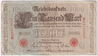 Germany 1910 1,000 Mark Note, Pick #44a, VF (L)