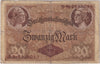 Germany 1914 20 Mark Note, Pick #48a, VG-F (Damaged) (L)