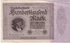 Germany 1923 100,000 Mark Note, Pick #83a, EF-AU (L)