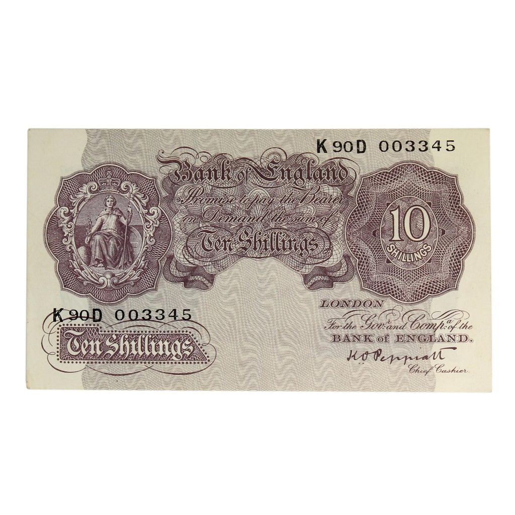 Great Britain 1940 10 Shilling Note, BE24c, EF