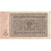 Germany 1937 2 Rentenmark Note, Pick #174b, 8 Digit, VF