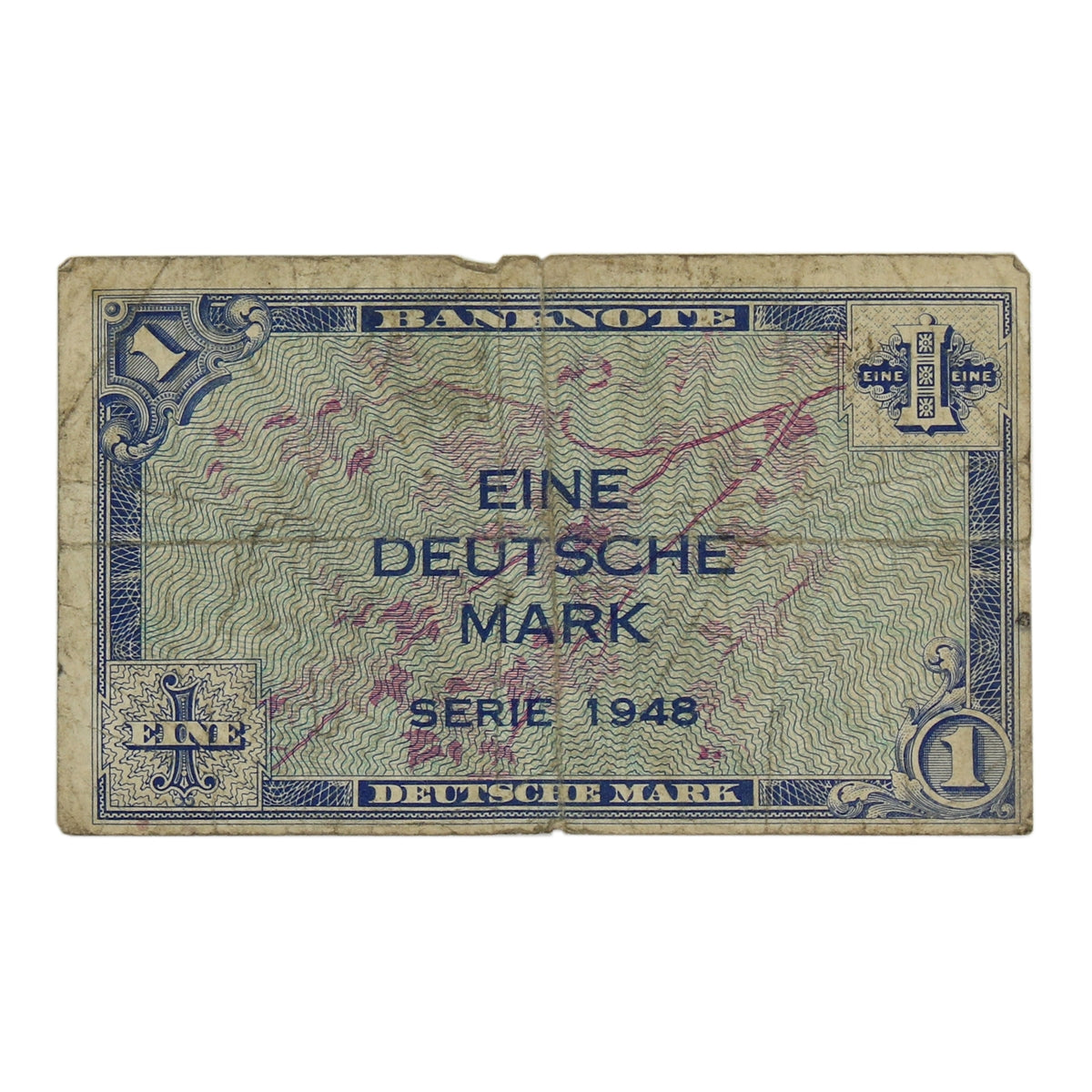 Germany 1948 1 Deutsche Mark Note, Pick #2a, VG