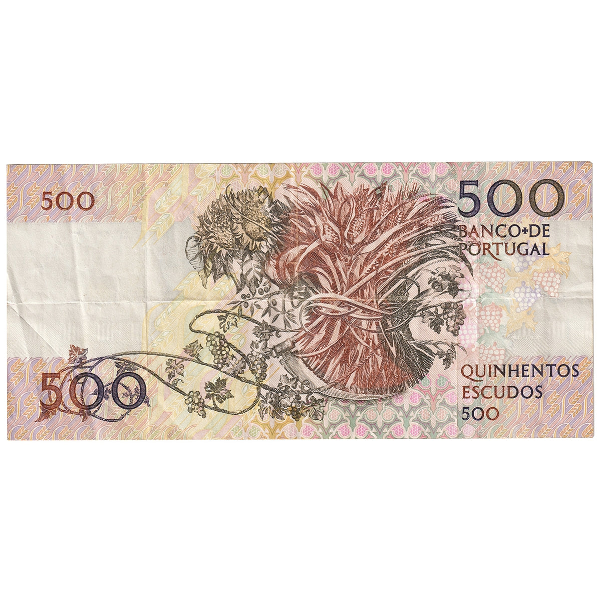 Portugal 1993 500 Escudos Note, Pick #180e, VF