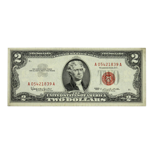 USA 1963 $2 Note, FR #1513, Granahan-Dillon, EF